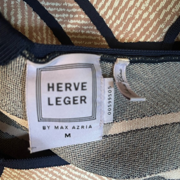 Herve leger flare blue and pink dress size M - Picture 7 of 7